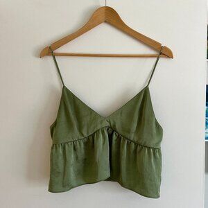 Aritzia Little Moon Lover Camisole in Sage Green